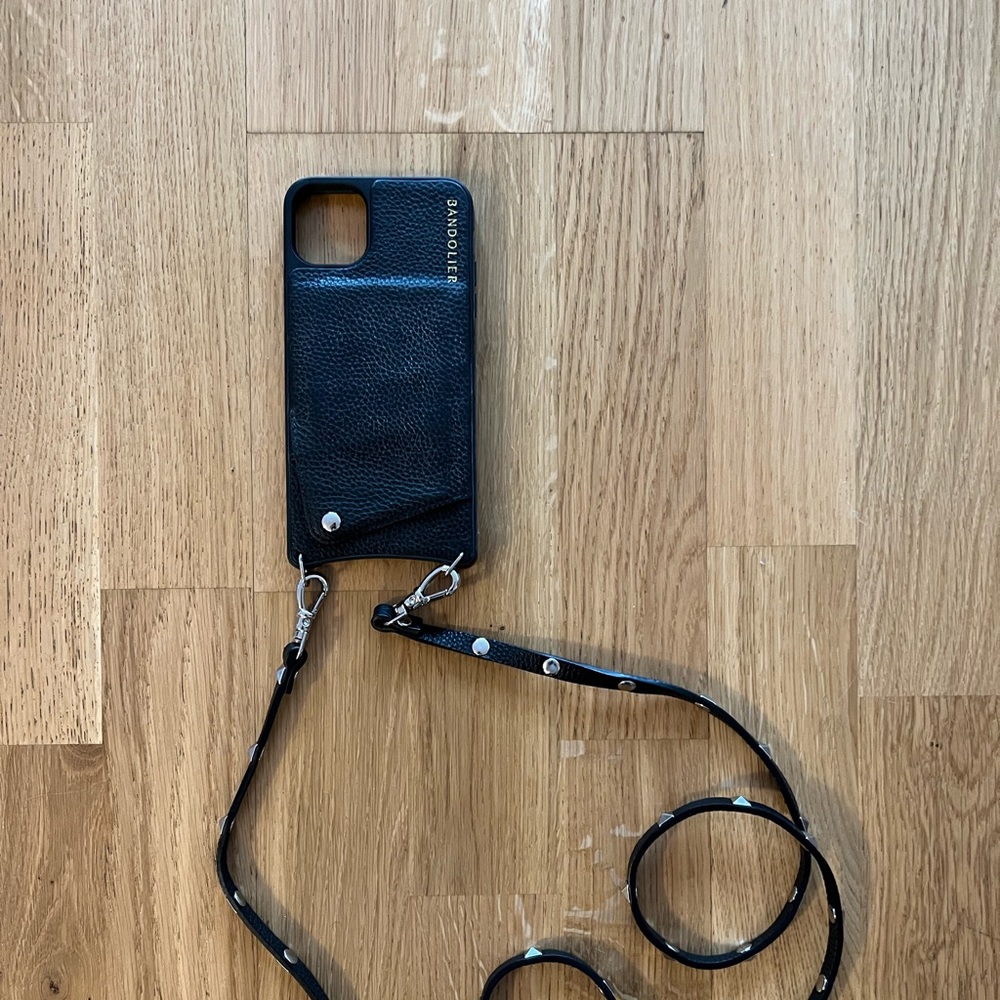 Bandolier iPhone 11 Pro Max case with wallet + strap